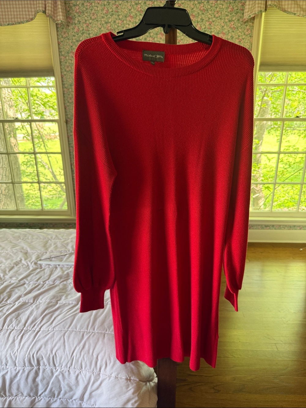 Michael Stars Bright Red Knit Top
